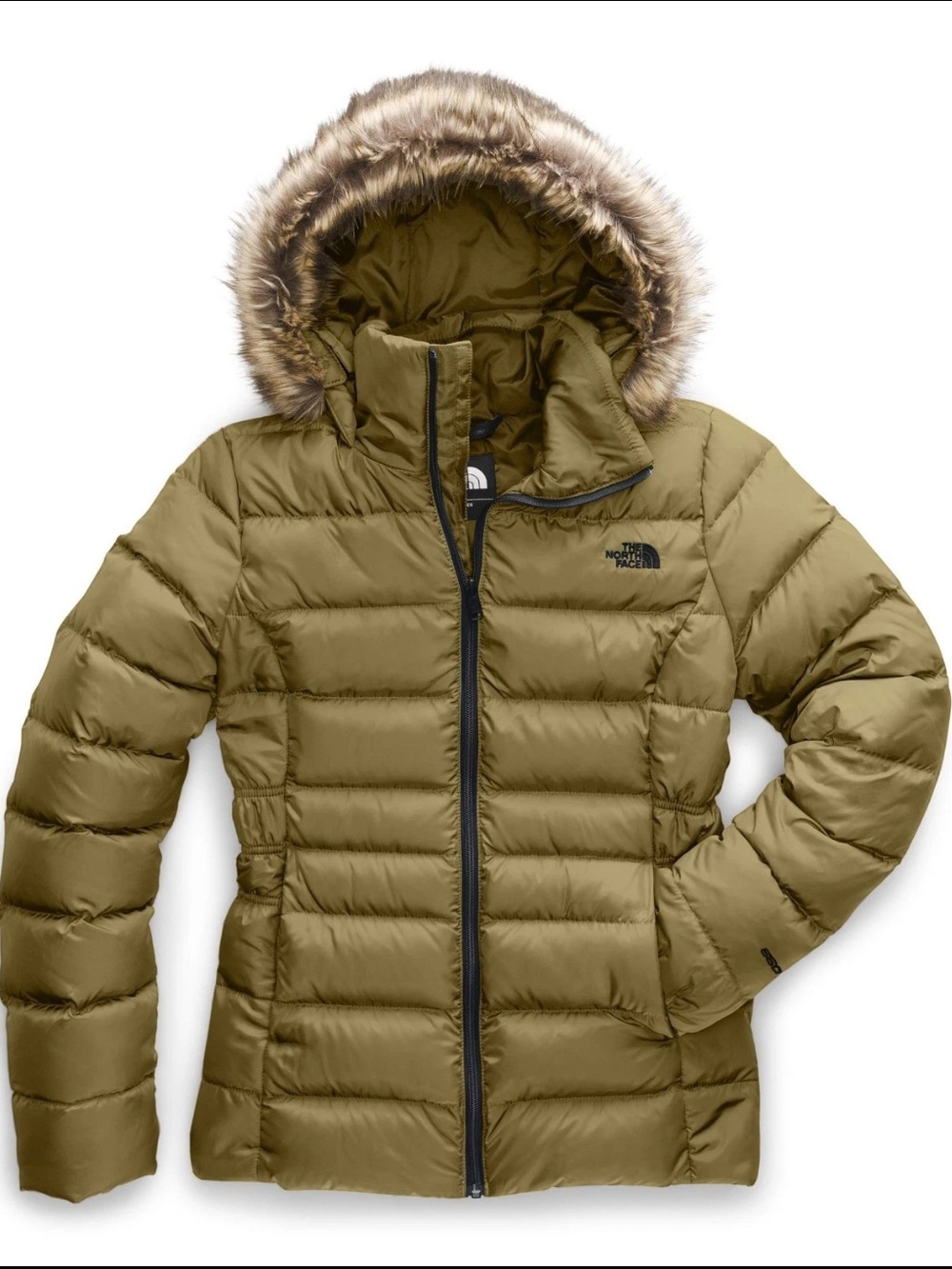 North Face Women's Gotham II Insulated Jacket Coat British Khaki Small 550 Down
